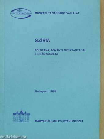 Szíria földtana, ásványi nyersanyagai és bányászata