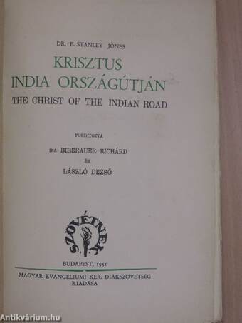 Krisztus India országútján