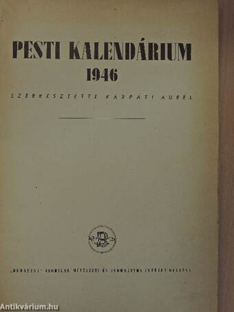 Pesti Kalendárium 1946