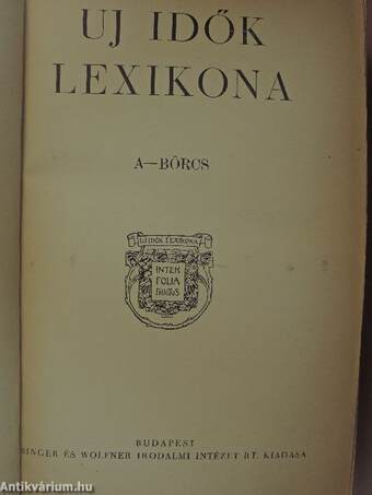 Uj idők lexikona 1-24.