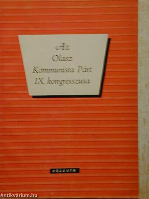 Az Olasz Kommunista Párt IX. kongresszusa