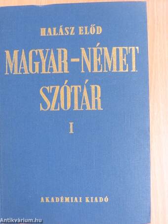 Magyar-német szótár I-II.