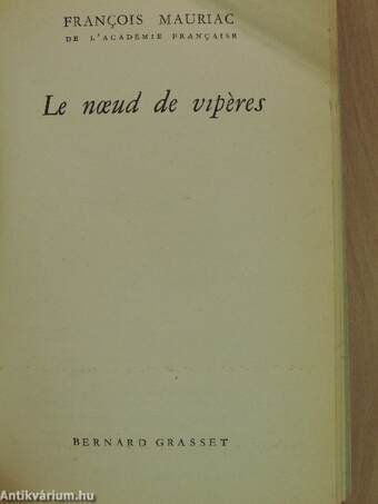 Le noeud de vipéres