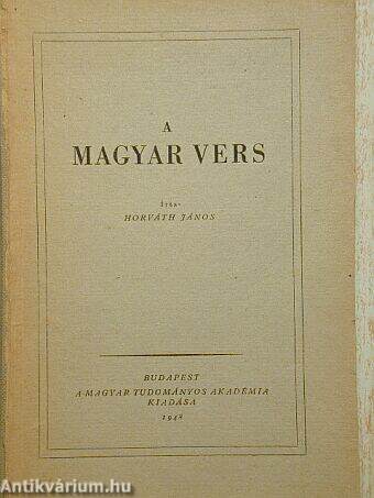 A magyar vers