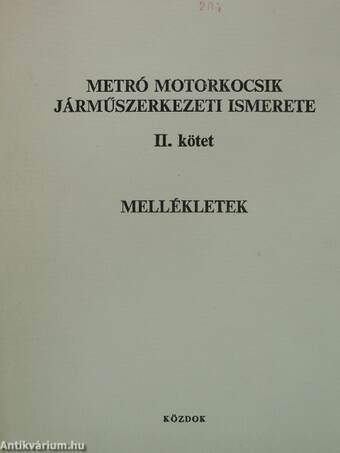 Metró motorkocsik járműszerkezeti ismerete II.