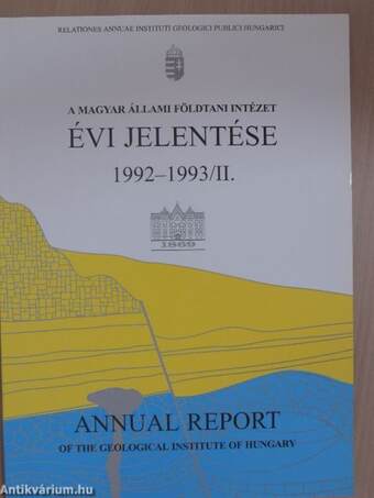 A Magyar Állami Földtani Intézet évi jelentése 1992-1993/II.