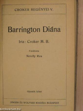 Barrington Diána I-III.