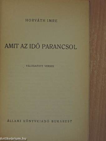 Amit az idő parancsol