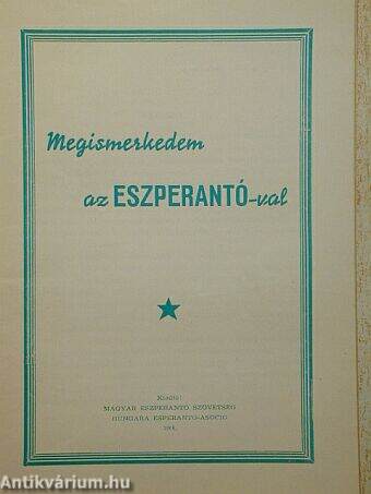 Megismerkedem az eszperantóval