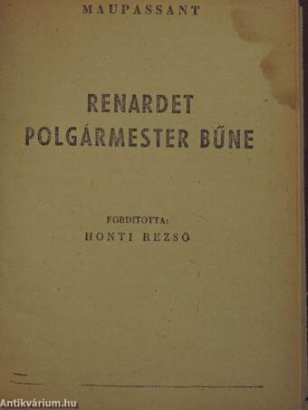 A vérszövetség/A gömböc/Renardet polgármester bűne/A mirgorodi per/A hét ördög/Az odesszai titok/Az utolsó szerep/Veszélyes partner