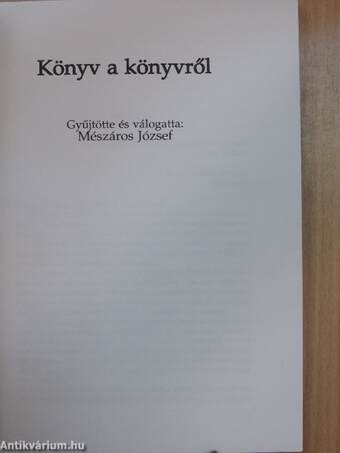 Könyv a könyvről