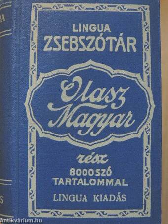 Magyar-olasz/olasz-magyar zsebszótár I-II.