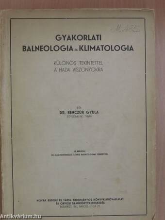 Gyakorlati balneologia és klimatologia