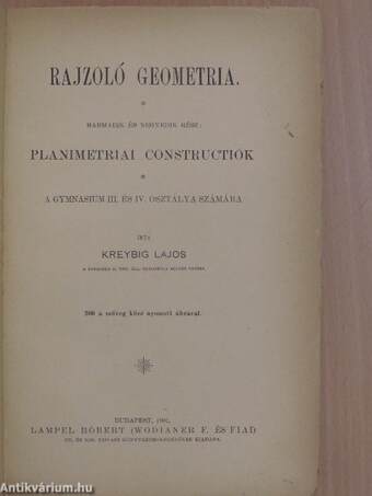 Rajzoló geometria III-IV.