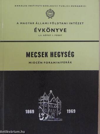 A Magyar Állami Földtani Intézet évkönyve LII. kötet 1. füzet