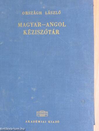 Magyar-angol kéziszótár