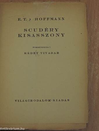 Scudéry kisasszony