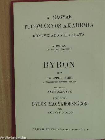 Byron/Byron Magyarországon