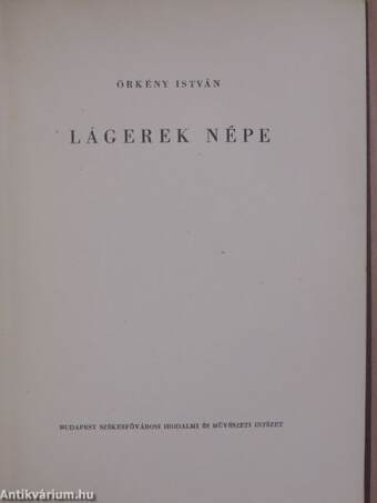 Lágerek népe