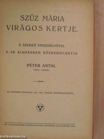 Szűz Mária virágos kertje