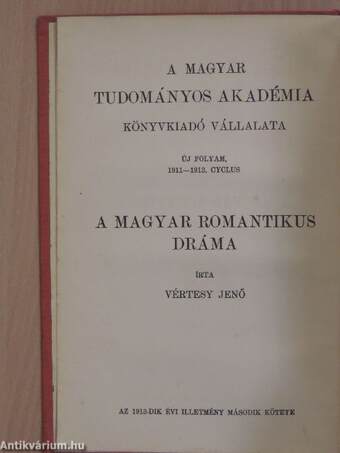 A magyar romantikus dráma (1837-1850)