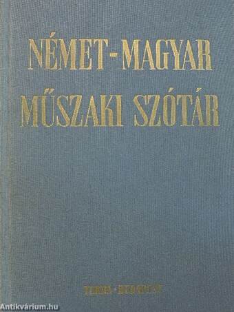 Német-magyar műszaki szótár