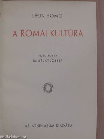 A római kultúra