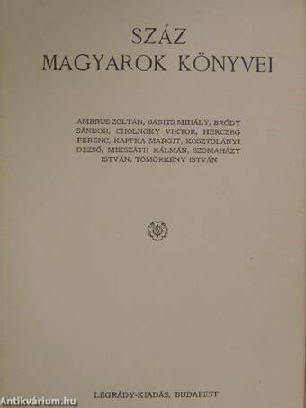 Száz magyarok könyvei II.