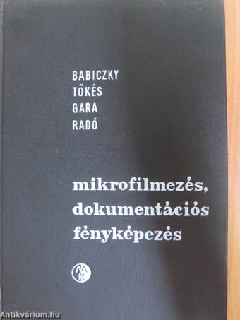 Mikrofilmezés, dokumentációs fényképezés