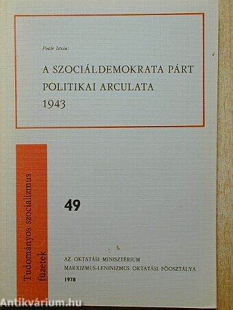 A Szociáldemokrata Párt politikai arculata 1943