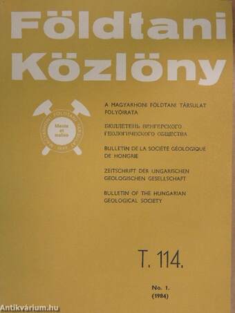 Földtani Közlöny 1984/1-4.