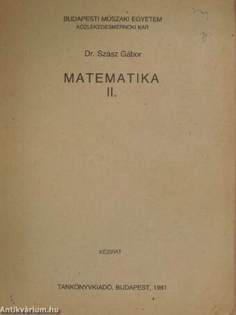 Matematika II.