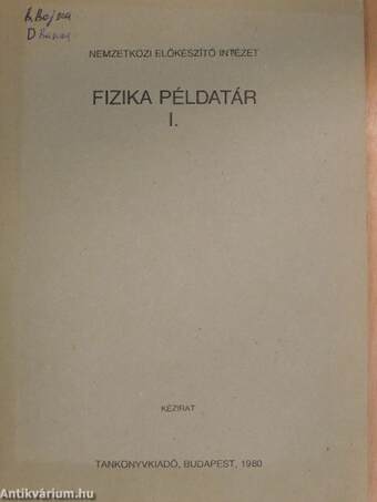 Fizika példatár I.