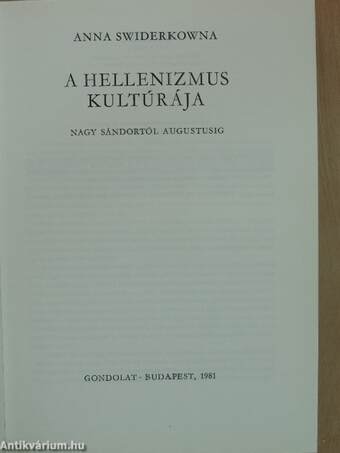 A hellenizmus kultúrája