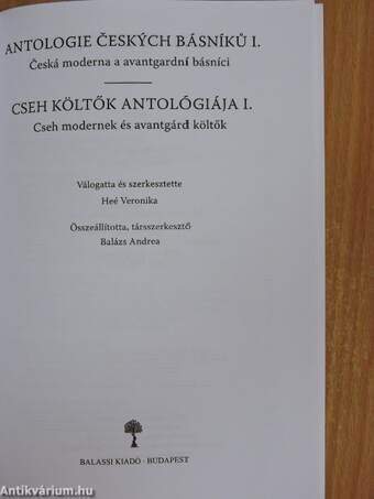 Cseh költők antológiája I.