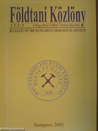 Földtani Közlöny 2003/3.