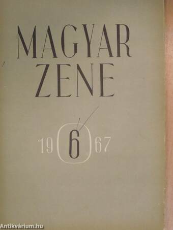 Magyar Zene 1967/6.