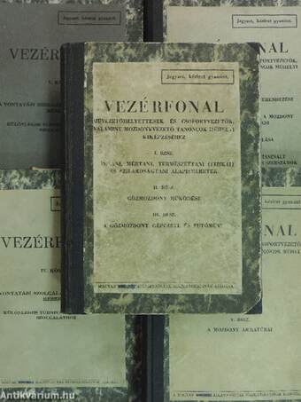 Vezérfonal művezetőhelyettesek és csoportvezetők, valamint mozdonyvezető tanoncok műhelyi kiképzéséhez I-V.