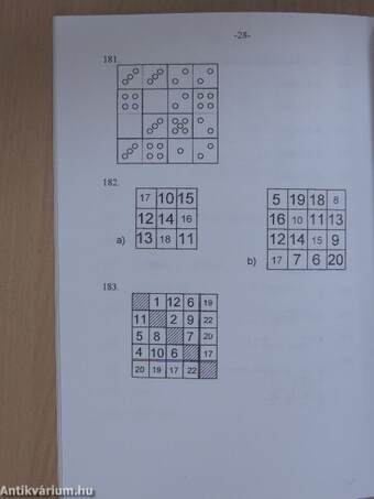 Matematikai fejtörők 4. osztályosoknak c. feladatgyűjtemény feladatainak megoldása