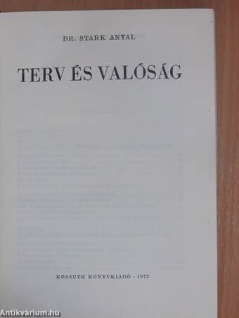 Terv és valóság