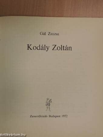 Kodály Zoltán