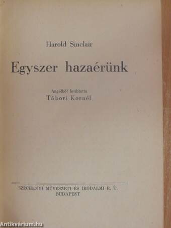 Egyszer hazaérünk