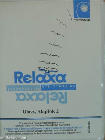 Relaxa Olasz, Alapfok 2. - 6 db kazetta