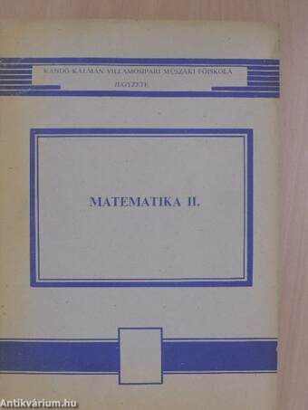 Matematika II.