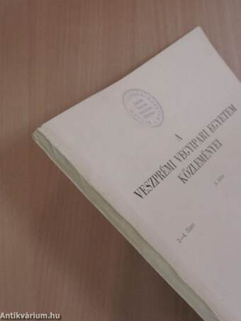 A Veszprémi Vegyipari Egyetem közleményei 9. kötet 3-4. füzet