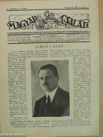 Magyar Család 1925. november 1.