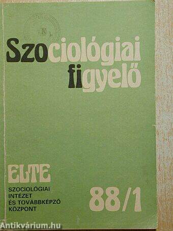 Szociológiai figyelő 1988/1.