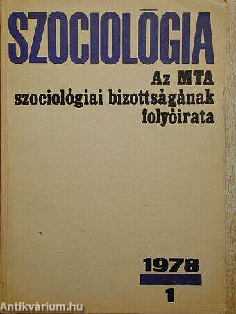 Szociológia 1978/1.