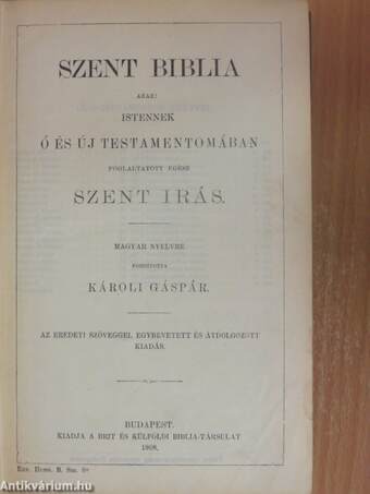 Szent Biblia