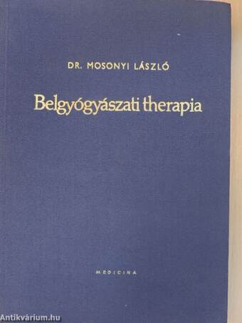 Belgyógyászati therapia